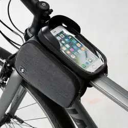 Сумка велосипедов Рама Передняя Глава Топ труба Водонепроницаемый велосипед мешок Сенсорный экран двойной велосипедные сумки для IPouch