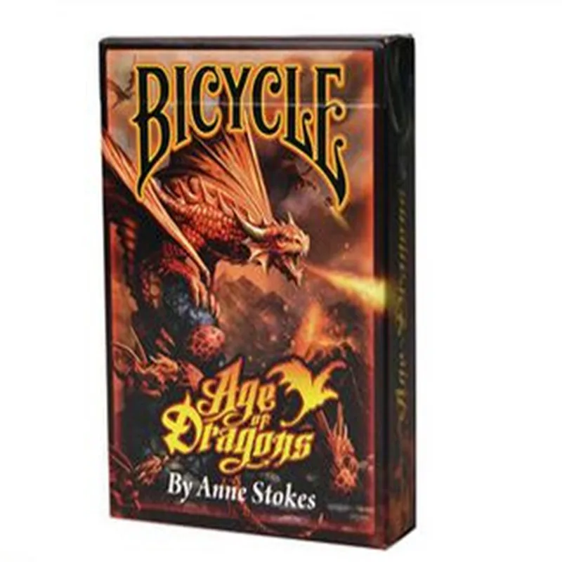 Beste 1 Stks Fiets Poker Anne Stokes V3 Leeftijd Van Dragon Amerikaanse ge iuml;mporteerd Speelkaart Magic Dek Rekwisieten Magia Tricks Nieuwe verzegelde