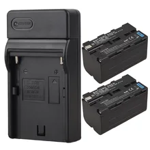 Cheap price Goldfox 2pcs 5200mAh NP-F750 forNP-F770 NP F750 NP F770 Replacement Digital Camera Battery+USB Charger for Sony NP-F750 NP-F770