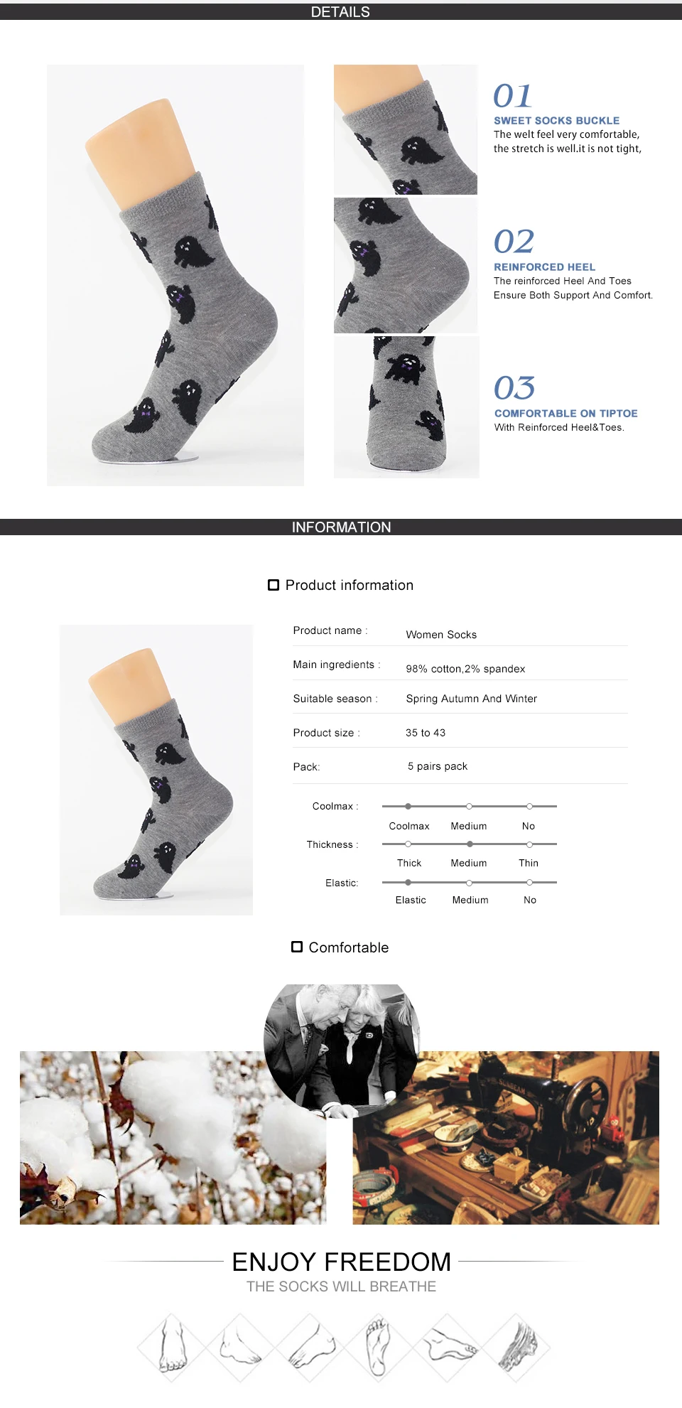 Cotton Women Socks