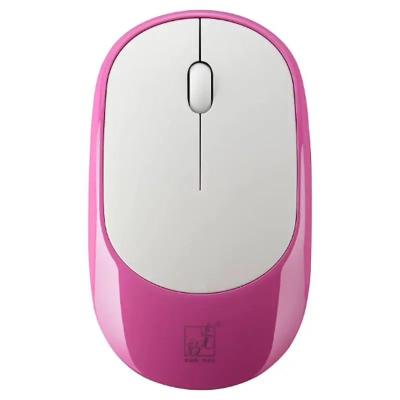 Розовый 360 мышь ультра-thinComfortable Feel 2,4G Mute Photoelectric перезаряжаемая беспроводная мышь s совместима с несколькими системами - Цвет: Розовый