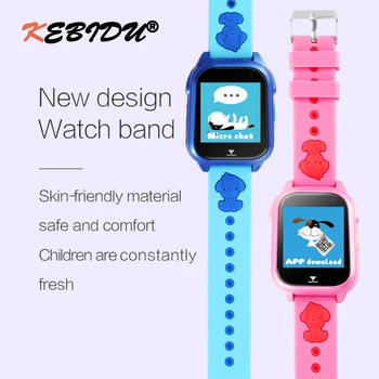 

KEBIDU Universal IP67 Waterproof Children GPS Smart Watch SOS Call Location Device Tracker Kids Safe Anti-Lost Monitor Watch