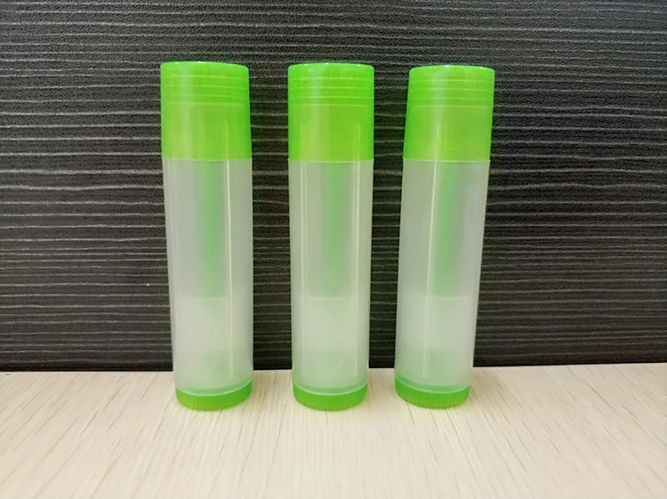 Green transparent 10 шт./партия 5 мл губная помада тюбик бальзам для губ Пустые контейнеры косметические контейнеры контейнер для лосьона клей-карандаш прозрачная бутылка для путешествий - Цвет: Green transparent