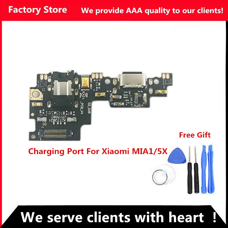 

Q&Y QYJOY AAA Quality Charging Port For Xiaomi Mi A1/5X USB Dock Charging Port + Mic Microphone Moto Module For Mi A1/5X