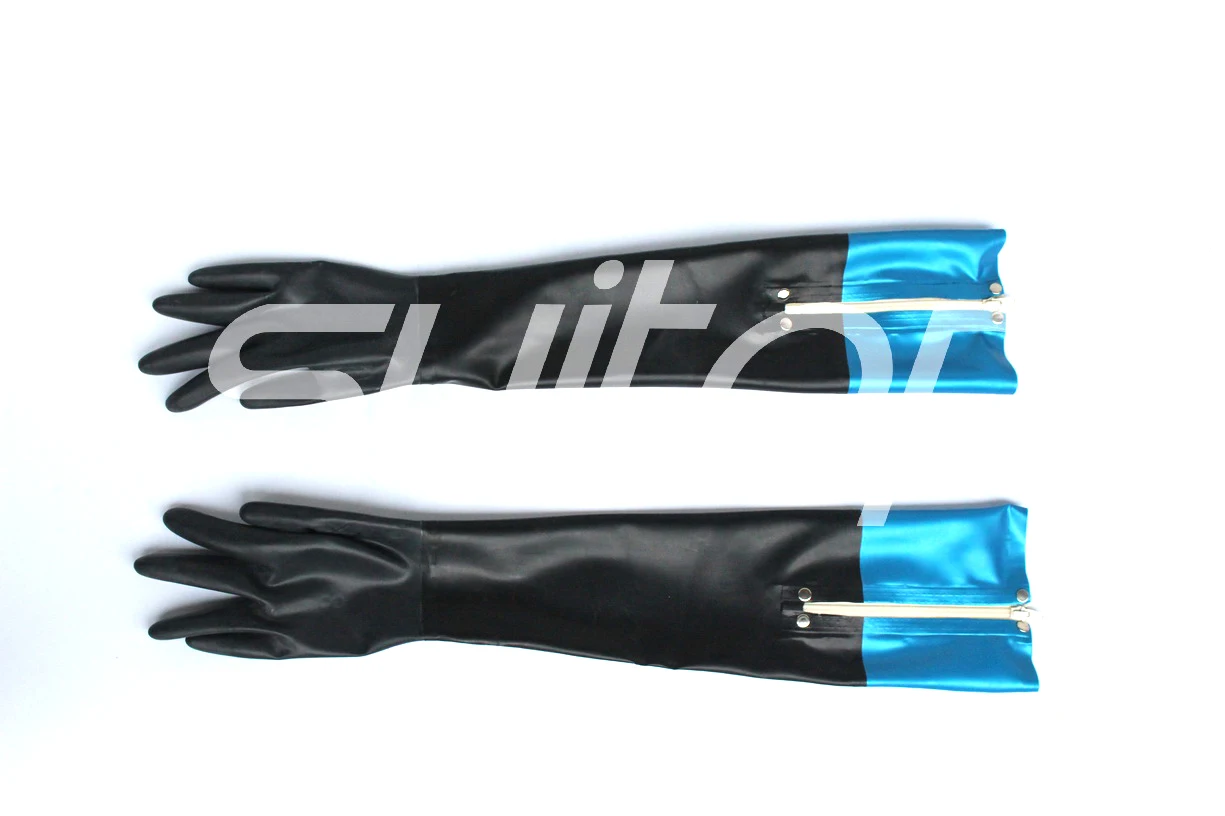 Latex gloves in Metallic color | Женская одежда