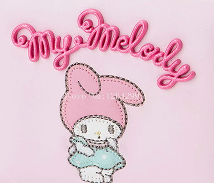 Новые модные розовые короткие кошельки из искусственной кожи для девочек My Melody, подарки для детей