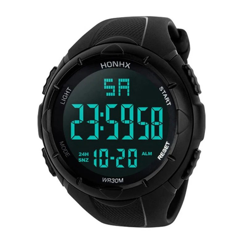 

HONHX Luxury Men Analog Digital Army Sport LED Waterproof Wrist Watch Sweetly