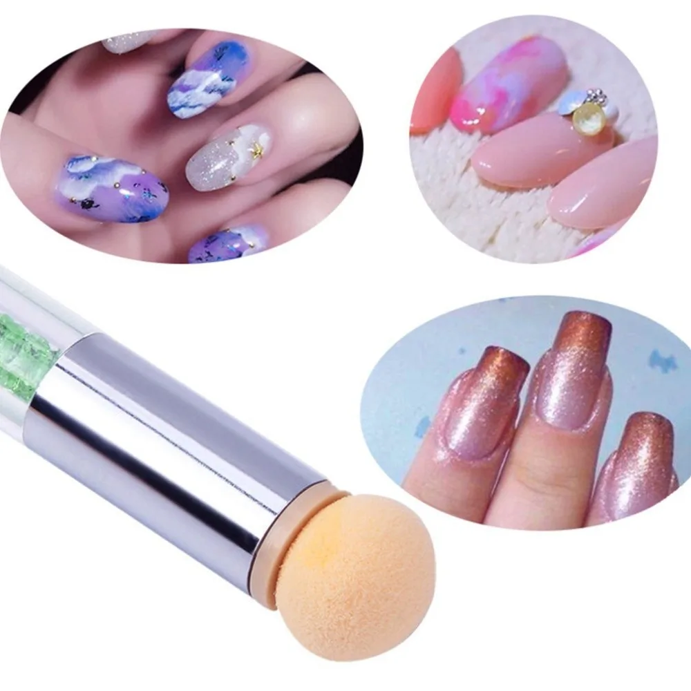 

6 Pcs Replace Sponges of Dual-ended Blooming Nail Pen Drawing And Dotting Nail Polish Professional Manicure Tool NEW SELLING