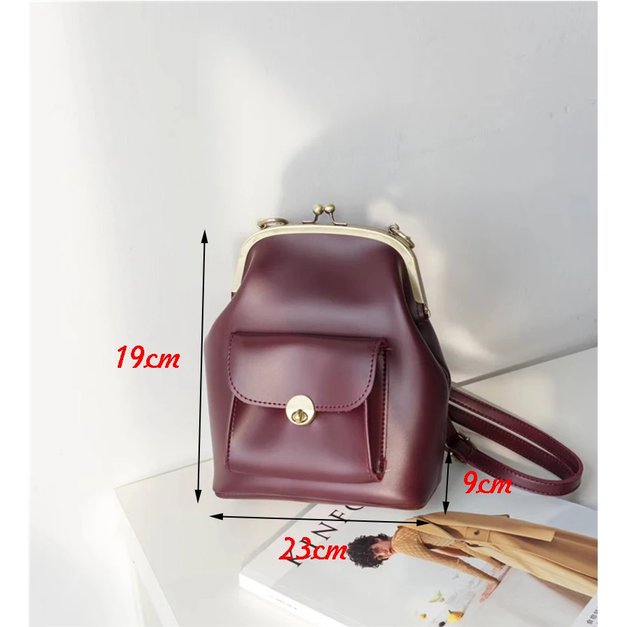 Vintage Clip Pu Leather Shoulder Bags Women Designer Brand Crossbody Bags Female Leisure Travel Bag Purse Ladies 2021 Sac Chic