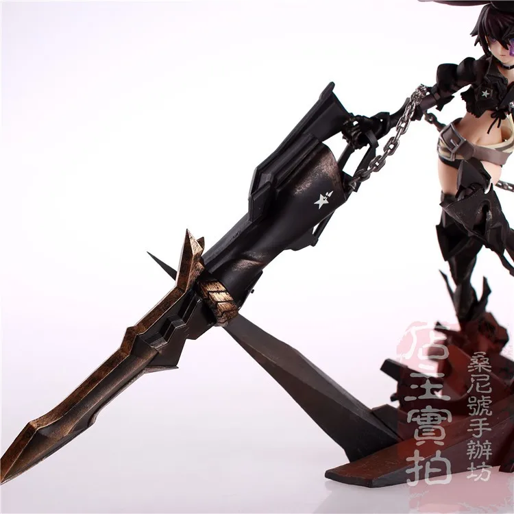 Горячая игра Аниме Insane Black Rock Shooter 1/8 масштаб огромный 40 см фигурка