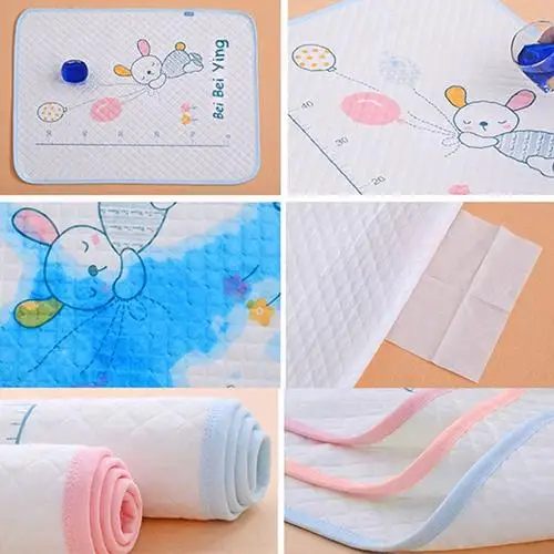 

Fashion Home Travel Eco-cotton Nappy Changing Bed Cartoon Diaper Mat Baby Waterproof Pad
