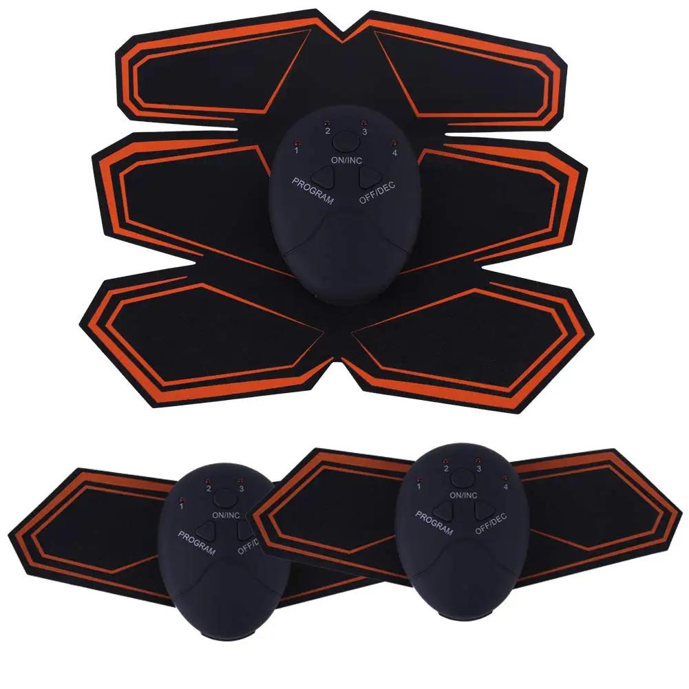 

Abs EMS Muscle StimulatorAbdominal Toner Electronic Massager Trainer Wireless Portable Ab Stimulating Toning Belt Unisex Fitness