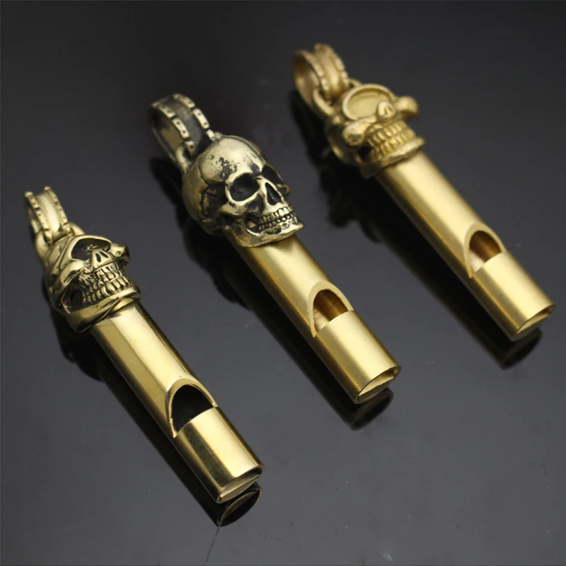 Personality Outdoor Survival Whistle Brass Whistle Handmade Pure Copper
