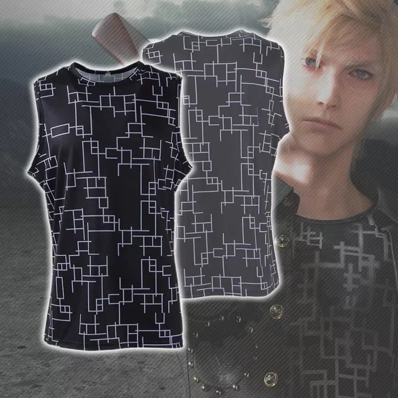 Новинка,, костюм для костюмированной Игры Final fantasy, Prompto Argentum, жилет/футболка для Хэллоуина, карнавала