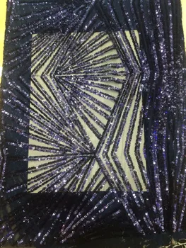 

5 yards/Lot CGL-91717 fashionable sequins Voile Lace Fabric