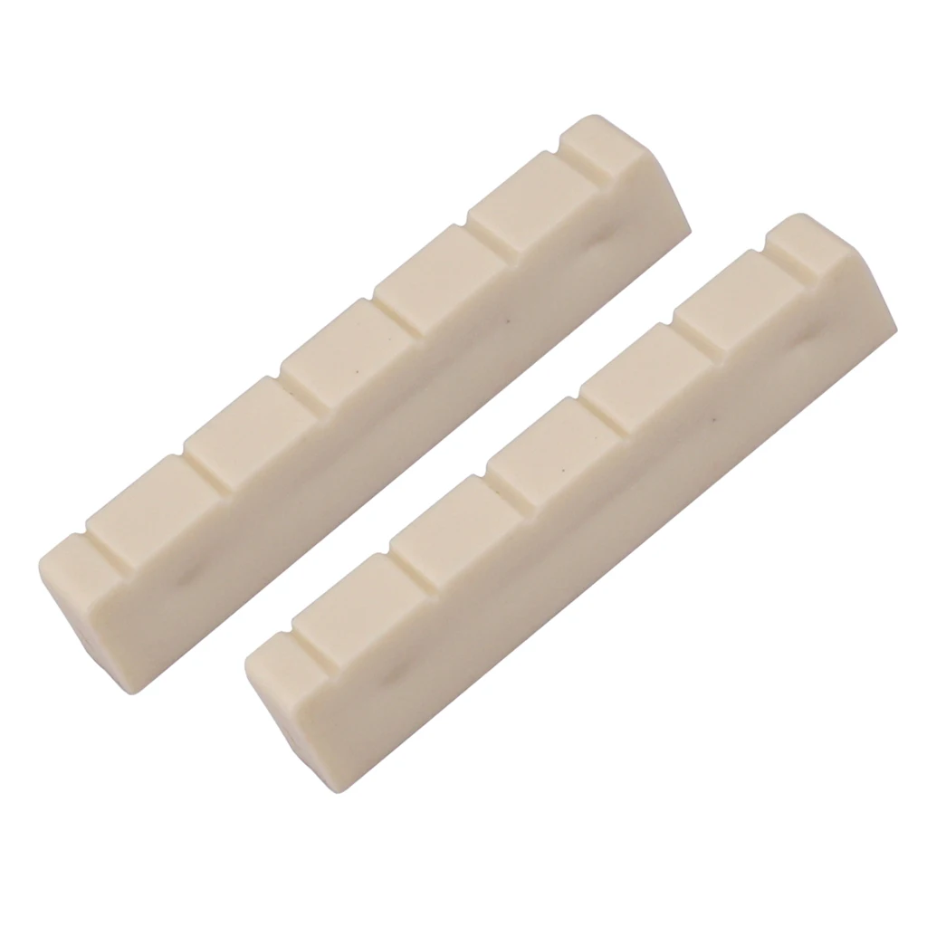 2Pcs Classical Guitar Bone Nuts 48mm Stringed Instruments for Classical Guitar Parts Replacement Accessories 