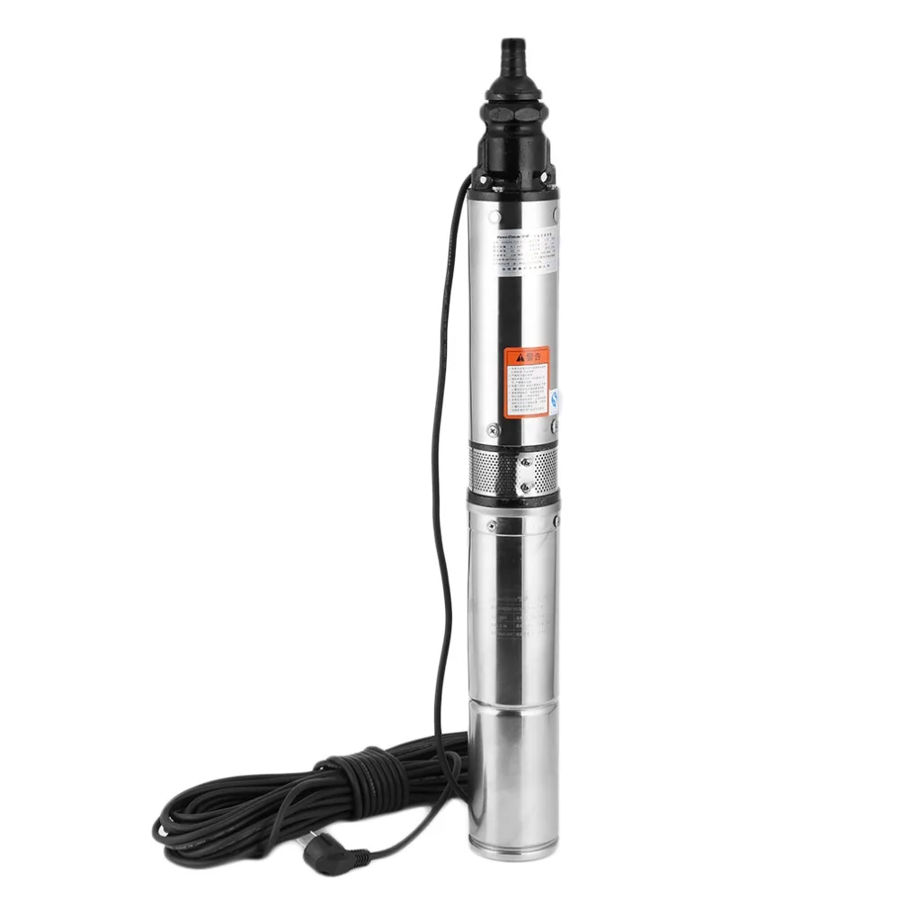 

Pumping Machine 100 QJD 4 To 25 m /5 To 0.37KW Deep Well Stainless Steel Pump 4000 L/H 3/4 Bar For Outdoor Garden Homen Used