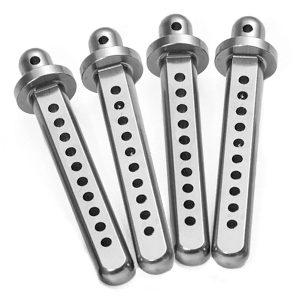 

4Pcs 1/10 RC Column Durable Model Car Body Post Mounts Aluminum Replace Shell Clip Pin Toy Parts For Crawler Axial
