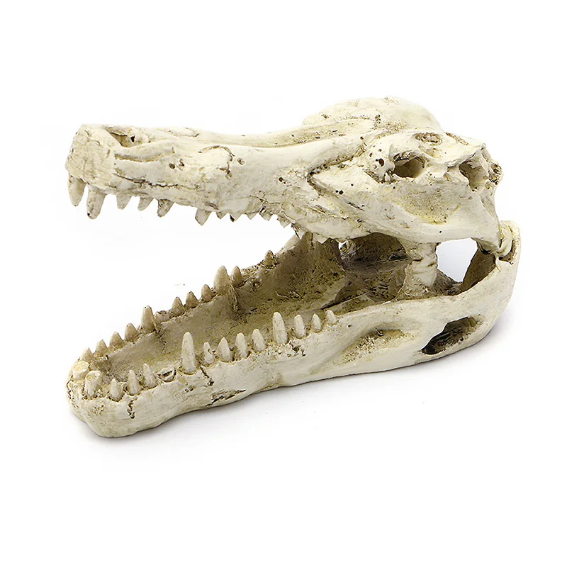 Крокодиловый череп искусственный Декор украшение для аквариума " хорошее качество