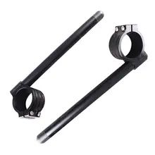 Черный 35 мм зажим cnc-ons, вилка, руль трубка для Honda CB450 500 750 Kawasaki KZ550A ZX550 Suzuki GS650 Yamaha RT180 SR500
