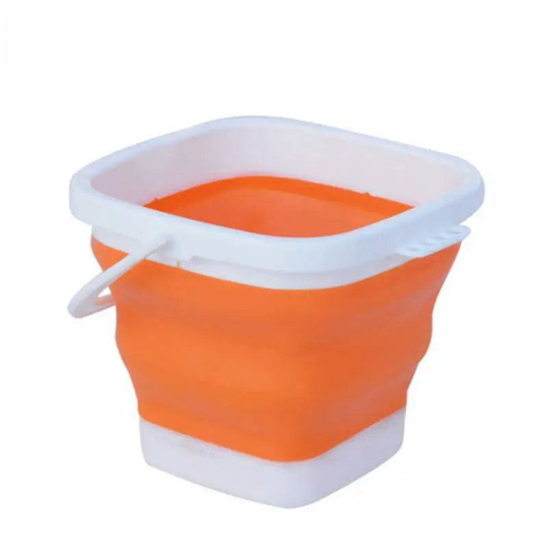 Новейший автомобильный ковш-ведро, силиконовый складываемый контейнер для воды, для улицы, 3л, для чистки, складное ведро для мытья, для рыбалки, кемпинга, автомобиля
