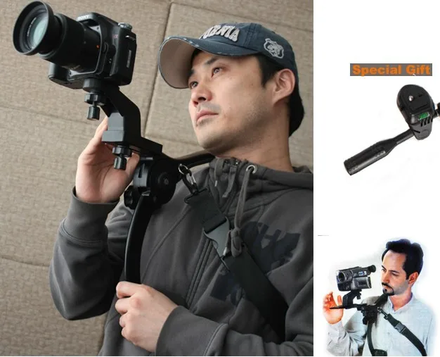 Photography bracket Hand Free Shoulder Pad for Camcorder DV Video Camera Support 6KG Worldwide