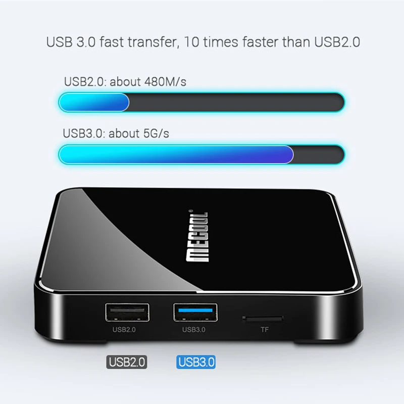 Mecool Km3 Android 9,0 ТВ-приставка Amlogic S905X2 Четырехъядерный 4G Ddr4 64G Rom 2,4G/5G Wifi Bluetooth 4K Atv смарт-приставка Голосовая C
