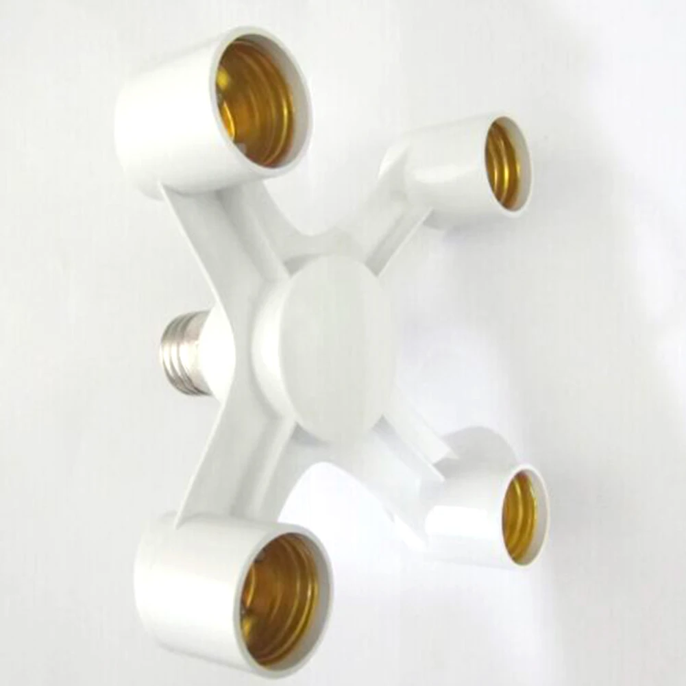 

5/4/3 in 1 E27 Socket Adapter 60/80/100W 85-285V E27 Socket Base Extend Splitter Plug LampHolder Bulb Holder Dual Double Halogen