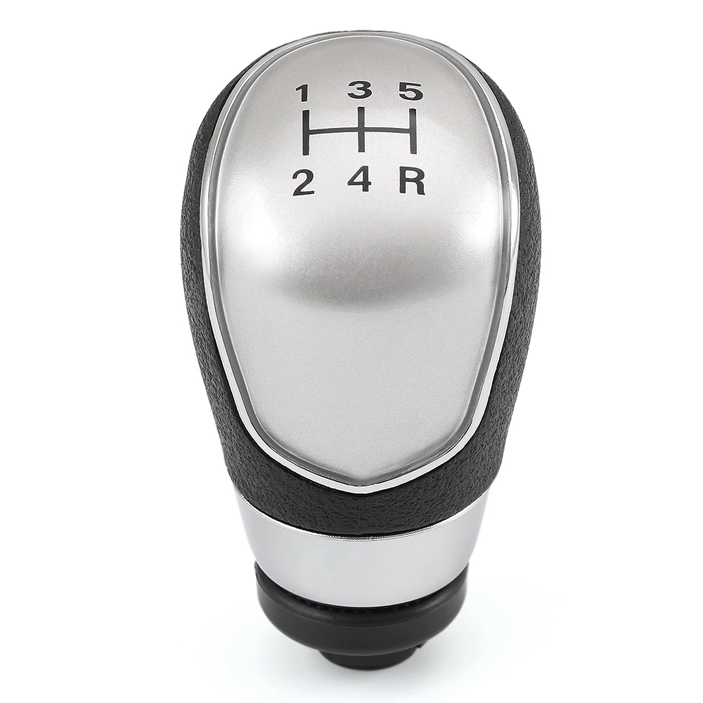 Замена 5 скоростная ручка переключения рулевого механизма автомобиля для Ford/Focus MK3 для Fiesta/MK7/C-max для Mondeo mk4 2007-2013 - Название цвета: Silver A