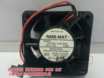 

NEW NMB-MAT Minebea 2410ML-05W-B80 6025 24V 0.34A 6CM Frequency converter cooling fan
