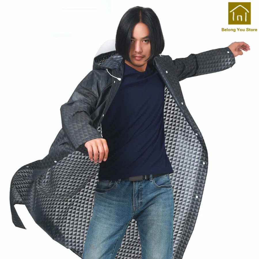 

Outdoor Long Transparent Hiking Plastic Rain Poncho Durable Cover Rain Raincoat Reizen Waterproof Raincoats Rain Gear WKR012