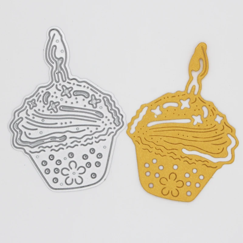 

Cup cake ice cream Metal Cutting Dies Scrapbooking Album Decoration Embossing Paper Card Craft 43*61 mm
