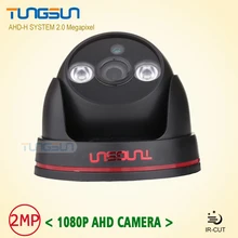 New Arrival 2MP HD 1080P AHD Camera Security CCTV Black indoor Dome Video Surveillance 2*Array infrared AHDH System