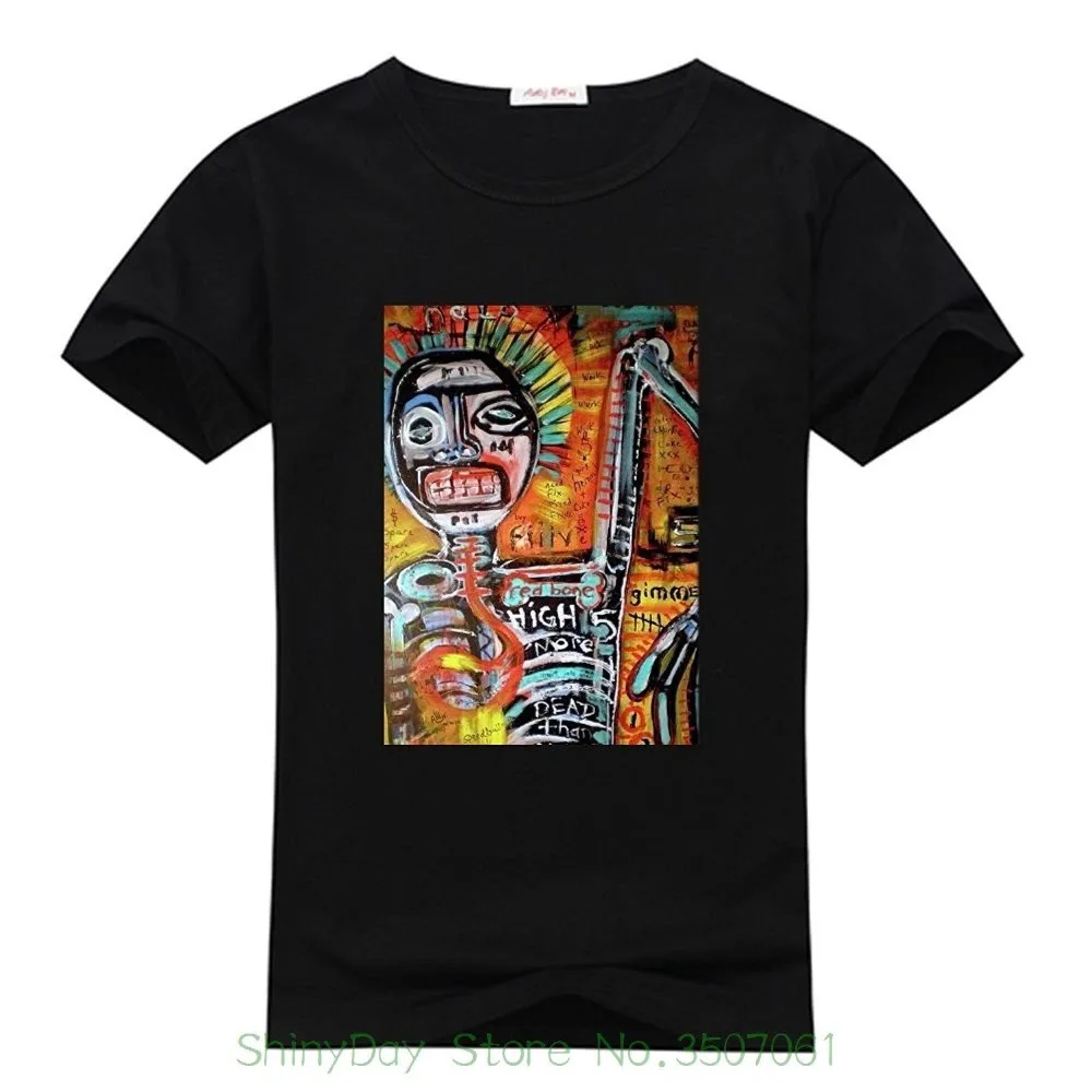

Diytshirt Jean Michel Basquiat T-Shirt , T-Shirt with Jean Michel Basquiat Good Quality Cotton T Shirt Men and Men O-Neck