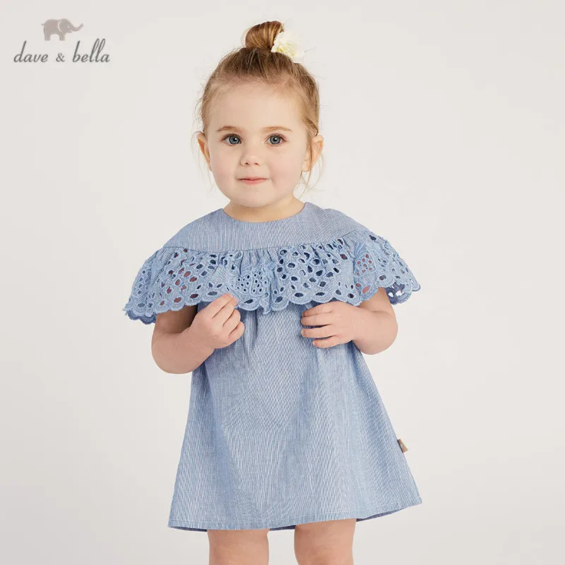 

DB10522 dave bella summer baby girl's princess cute floral dress children fashion party dress kids infant lolita clothes