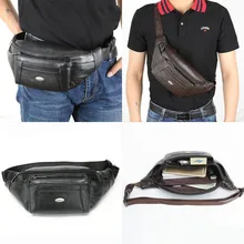 Натуральная кожа поясная сумка Для мужчин кожаные поясная сумка слинг Для мужчин сумка Для мужчин поясная сумка-мессенджер грудь обратно день пакет