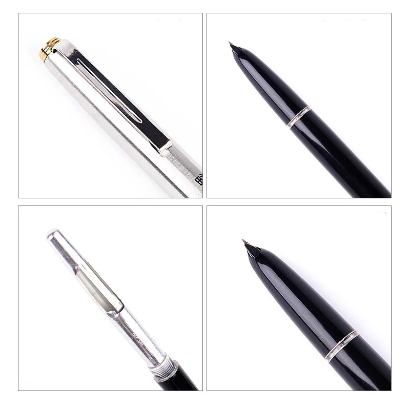 F nib Free Shipping! Set of 3 Hero 329 Fountain Pens USA Seller /& Fast