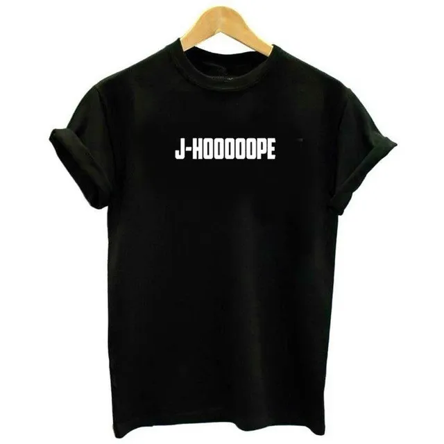 

J-HOOOOOPE Women Logo T-Shirt J-Hope Kpop T-Shirt Lady Korea Tee Dropshipping