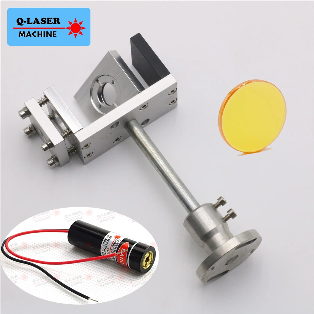 

Whole Set 20mm Co2 Laser Beam Combiner with Mount and Laser Pointer For Laser Engraving Cutting Free Shipping