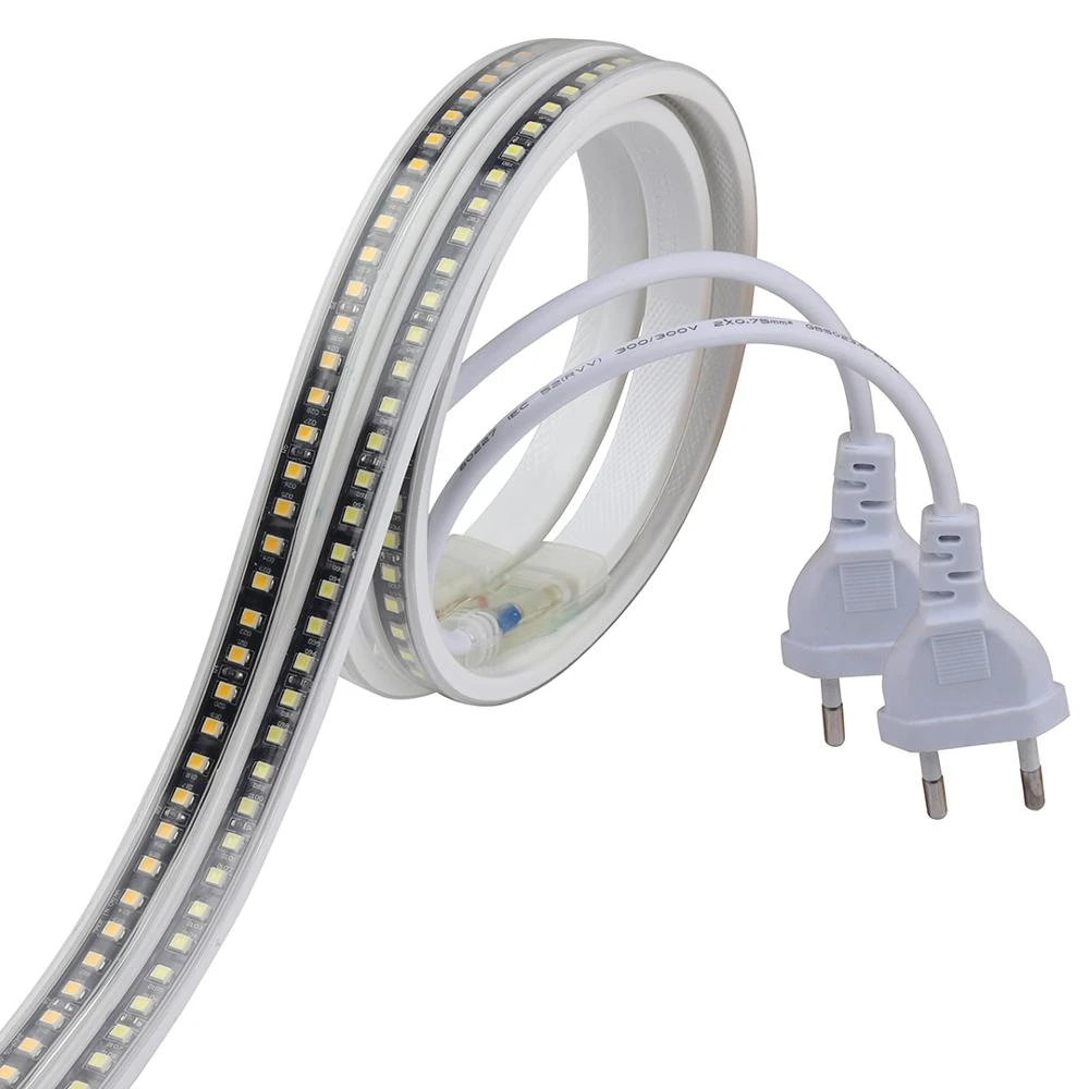 Polijsten elke dag herhaling SMD4040 LED lint geen transformator LED strip 220 V waterdichte strip light  220 V wit warm wit ledstrip band tape streep|LED-strips| - AliExpress