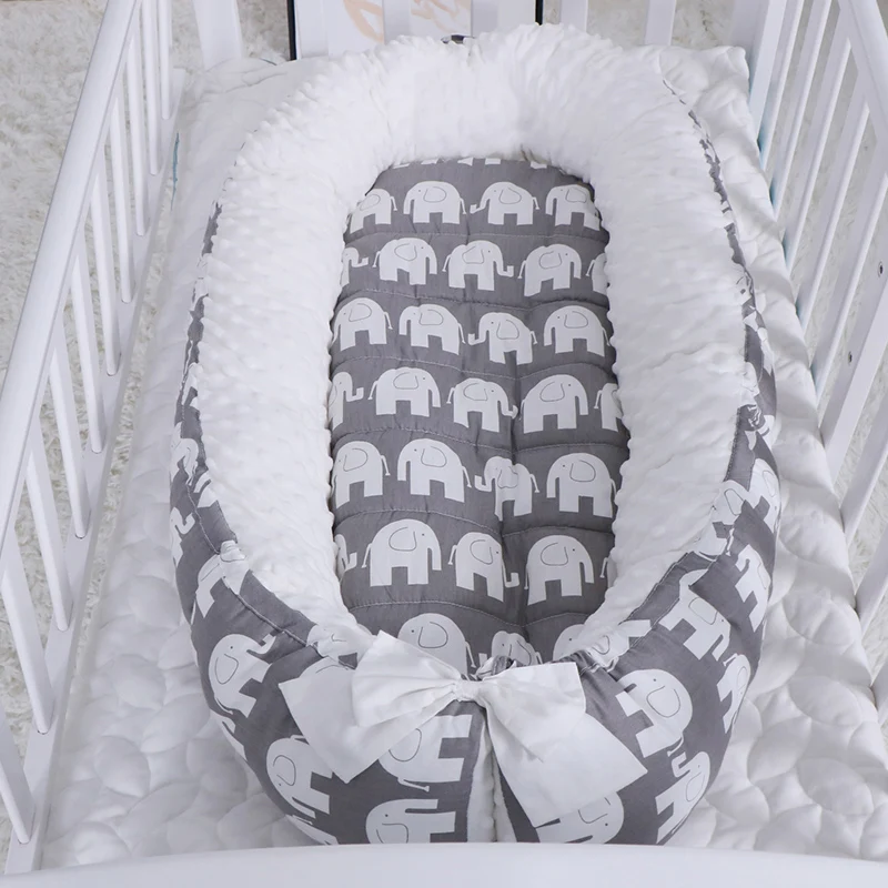 

0-12 Month Portabel Baby Nest Bed Newborn Milk Sickness Bionic Bed Crib Nursery Cot For Infant With Bumper Bionic Cot Mattress