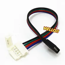 10 шт./лот 4pin К гнездовой разъем led разъем для 5050 RGB полосы лампы 4Pin Кабель с разъемом-розеткой 15 см длинные провода