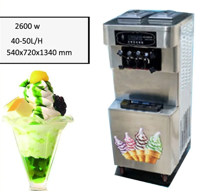 40L/H double motor 2600W italian ice cream machine soft yogurt mini ice