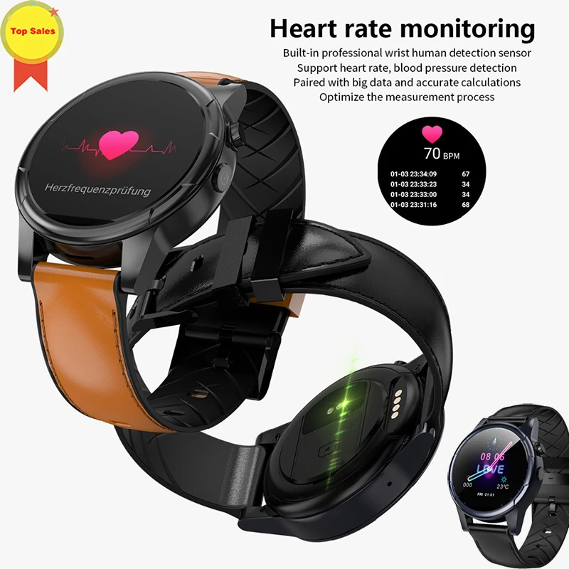 3GB+32GB 4G all netcom Smart Watch Android 7.1. 2MP Camera Fitness Tracker Heart Rate Wifi GPS Bluetooth 4 Smartwatch women men