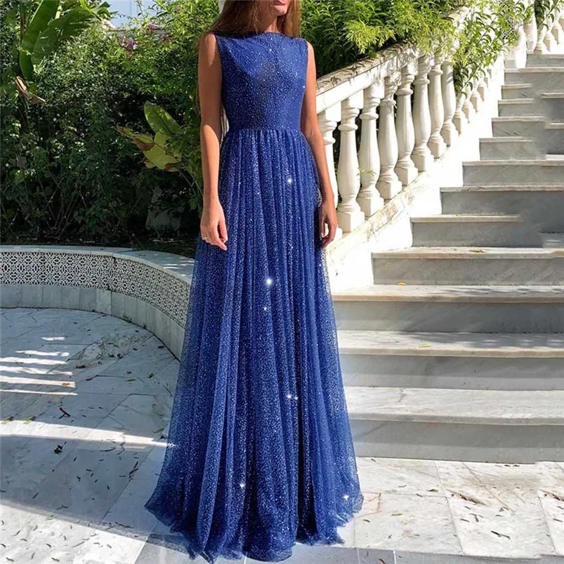 2019 Women Dazzlingly Beautiful Sexy Sling Cross Wedding Elegant Party Evening Slim Hollow Sequin Dress Vestidos L15 (7)