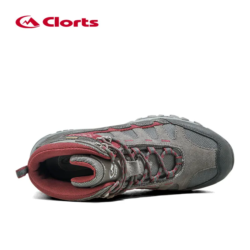 Clorts, мужские походные ботинки из натуральной кожи, водонепроницаемые мужские уличные треккинговые кроссовки, Нескользящие альпинистские горные ботинки