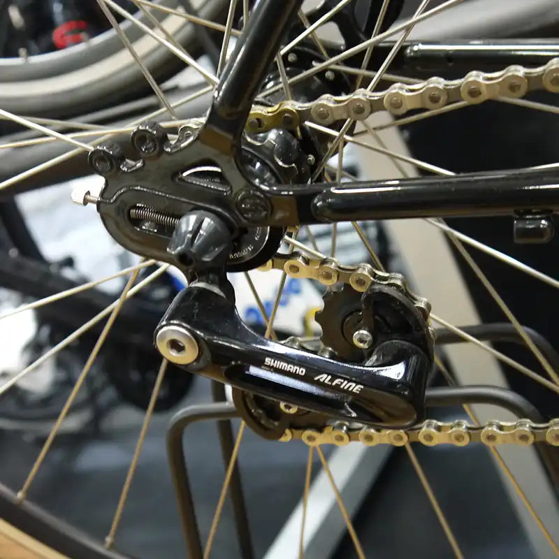 Shimano alfine chain tensioner installation Clearance