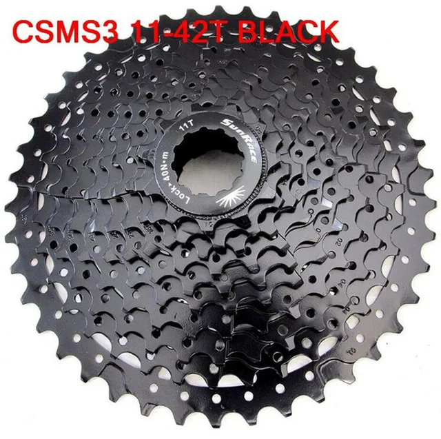 Sunrace 10 скоростная кассета CSMS3 CSMX3 11-40 т 42 46 T велосипедная кассета для Shimano SRAM маховик 11-40 11-42 11-46 10 s кассета ОК - Цвет: 11-42 black