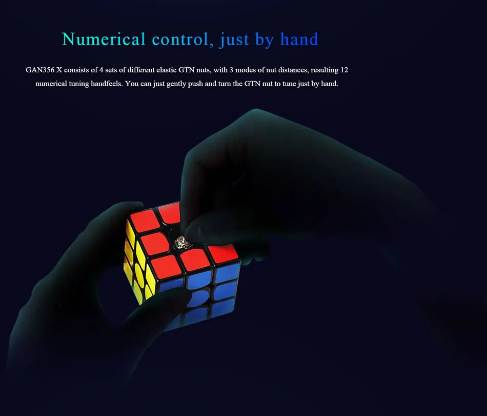 GAN 356 X 3x3x3 Magic Cube IPGv5/Numerical IPG 3x3 Magnetic GAN356/356X Professional Neo Speed Cube Puzzle Antistress Toy