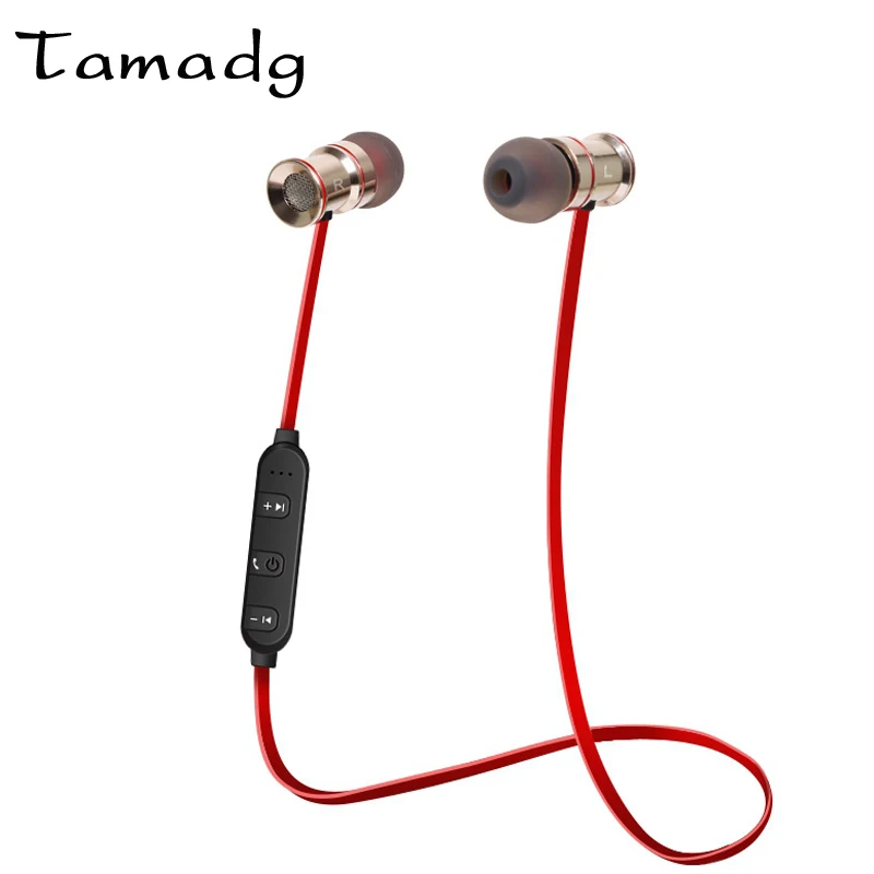 

Metal Magnetic Sports Bluetooth Headset Wireless Bluetooth with Mic HD Call Noise Reduction Stereo Headphone IPX4 Waterproof